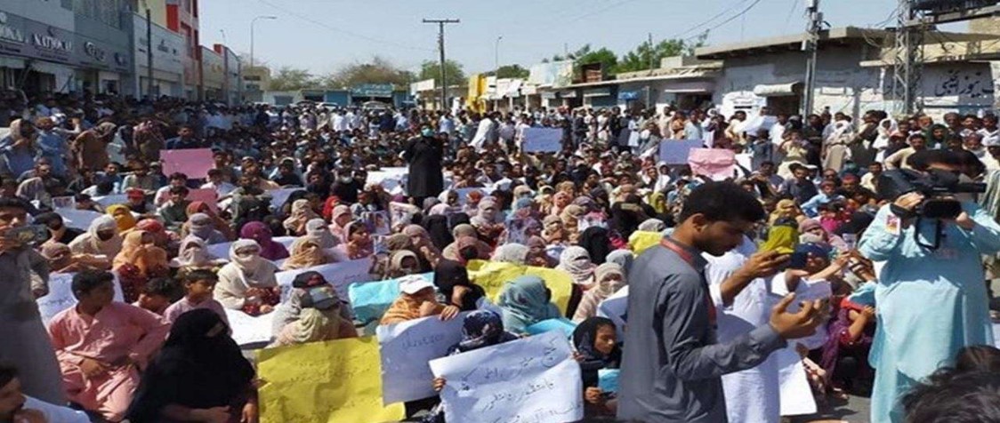 BALOCH PEOPLE PROTEST AGAINST PAK SECURITY FORCES